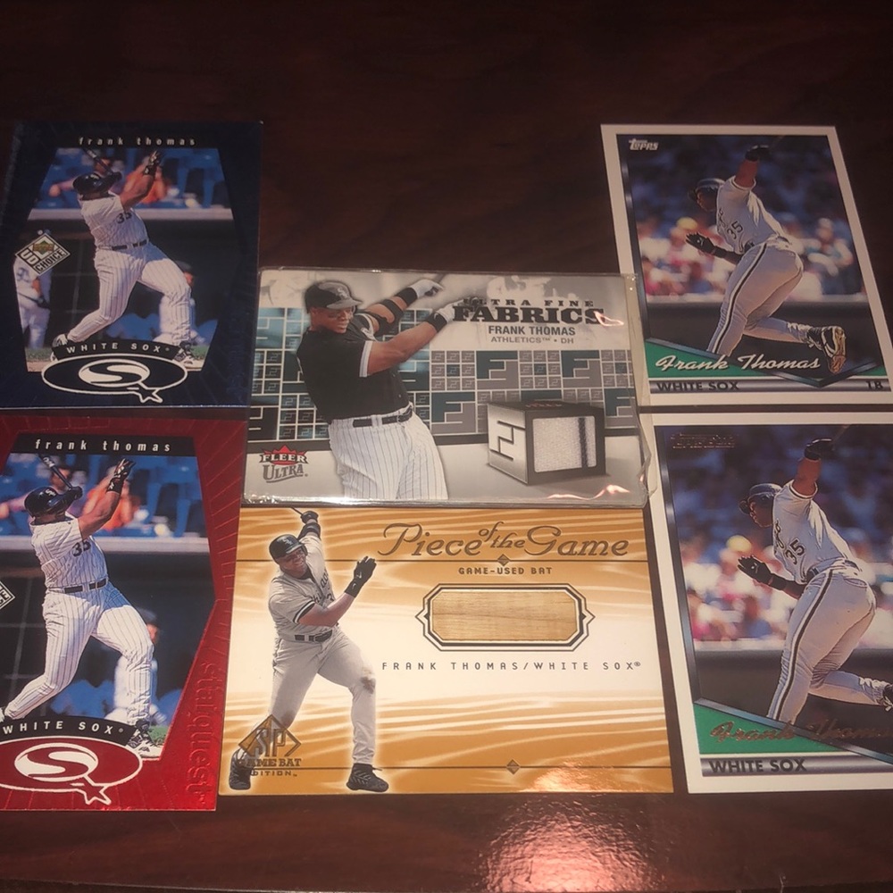 Frank Thomas Game Bat and jersey card!!!
